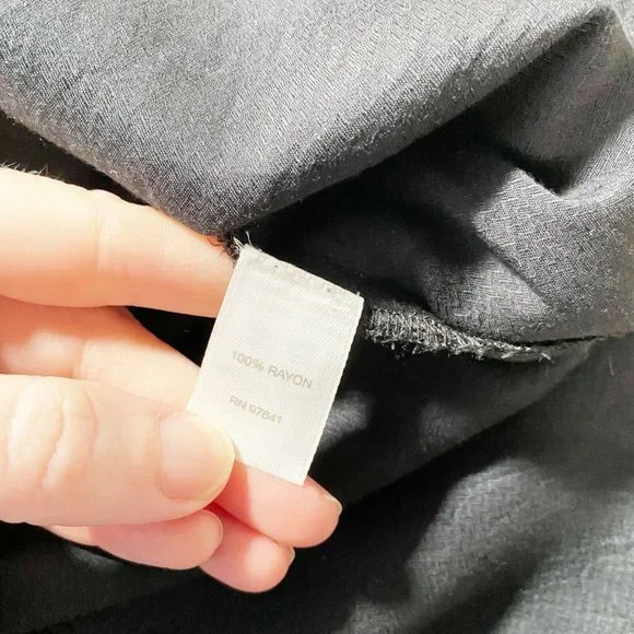 J Jill Paisley Overlay Layered Tunic Tank Top Medium Black Split Back Sleeveless - Picture 9 of 11